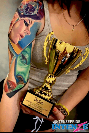 2nd place small color Golden state tattoo convention 2019