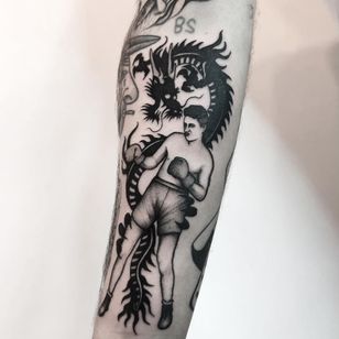 Dragon tattoo by Adam Vu Noir #AdamVuNoir #dragontattoos #dragontattoo #dragon #mythicalcreature #myth #legend #magic #fable