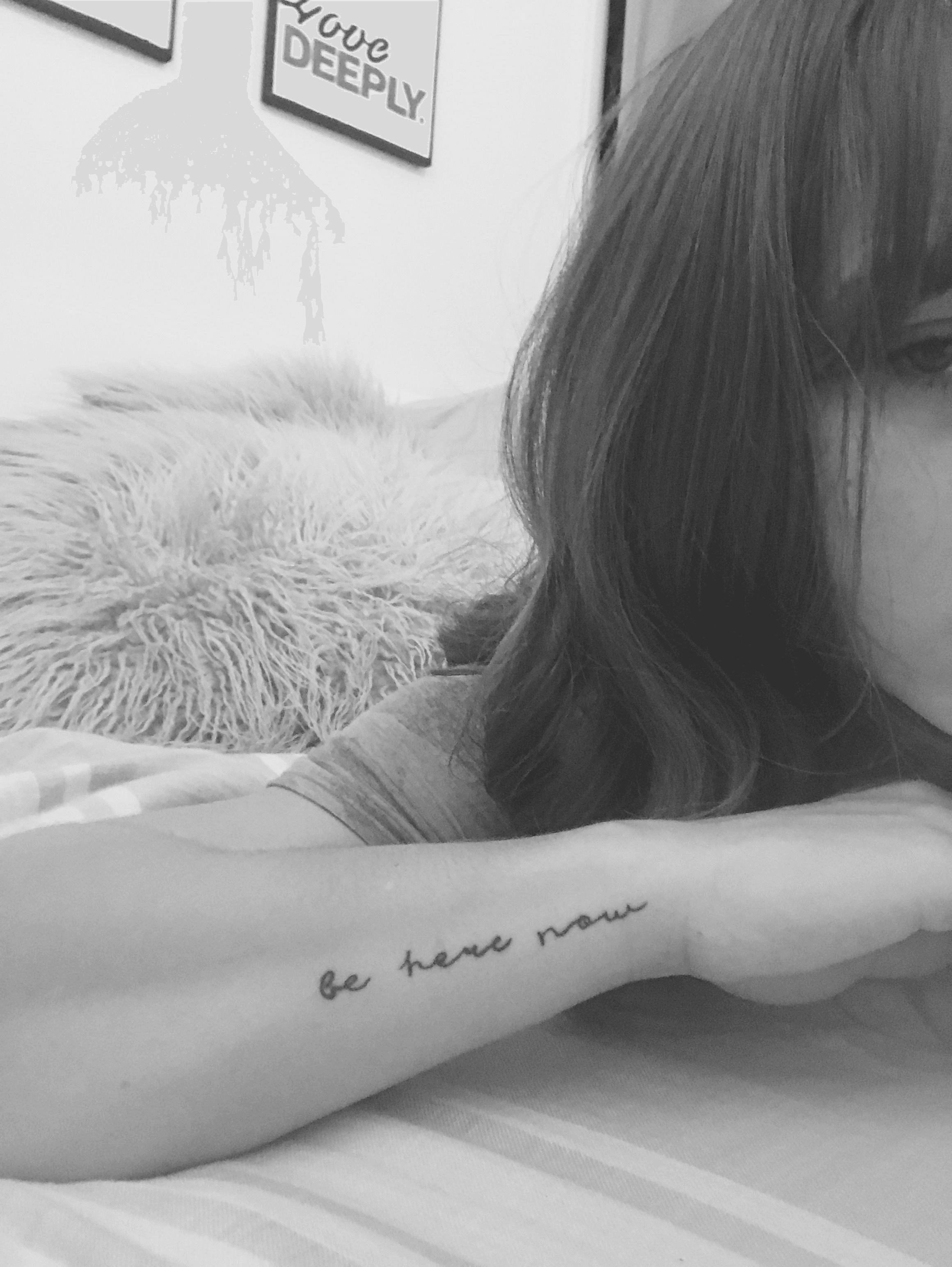 Be Here Now The Tattoo That Helps Me Through Anxiety Attacks