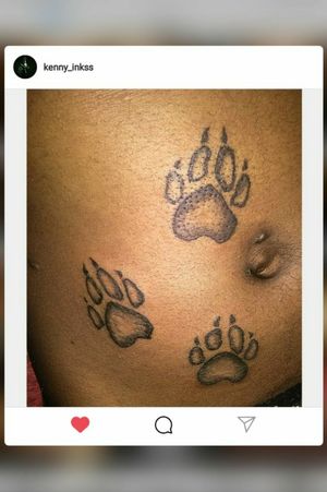 Puppy paws Tattoo 