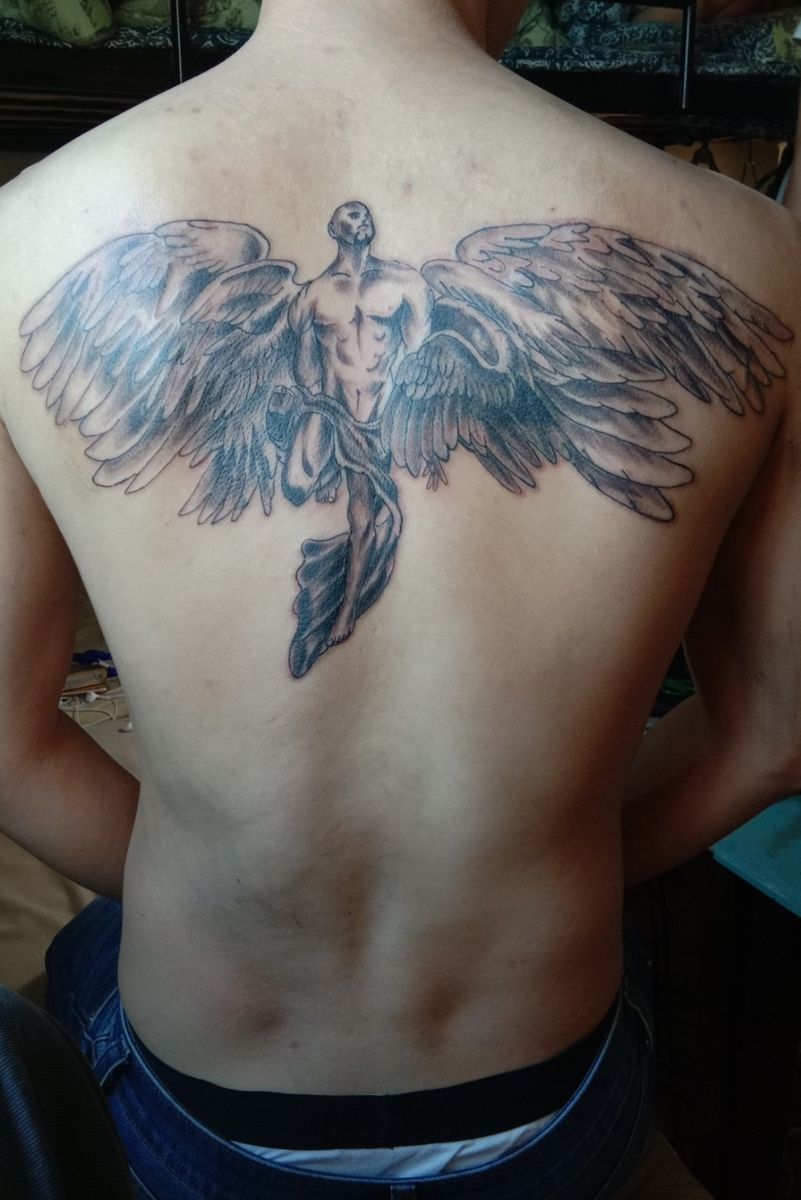 Tattoo uploaded by Jade Ayuste II • angel tattoo • Tattoodo