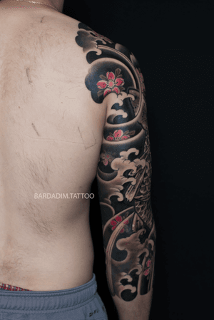 Japanese tattoo Brooklyn. Japanese sleeve. Koi Japanese tattoo. 