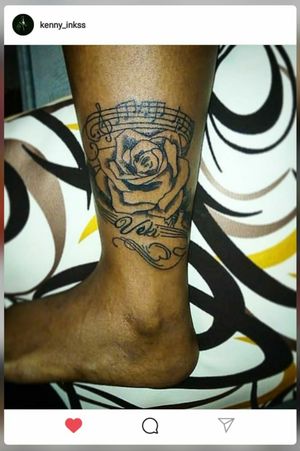 Rose Flower Tattoo design