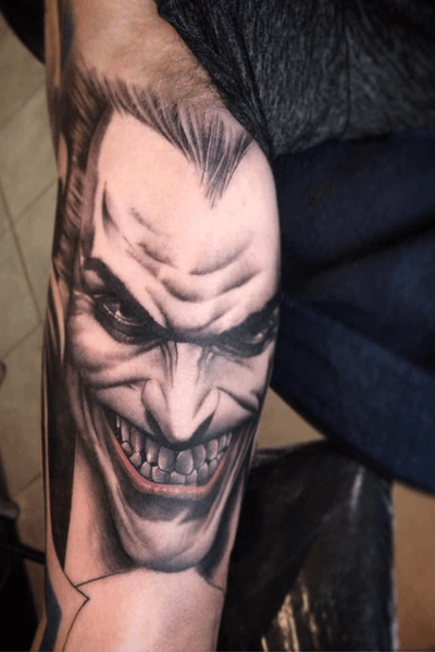 Joker #joker #tattoo #portraits #blackngrey