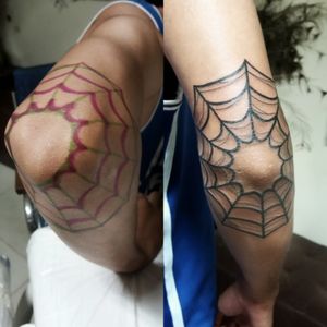 Free hand spider web 