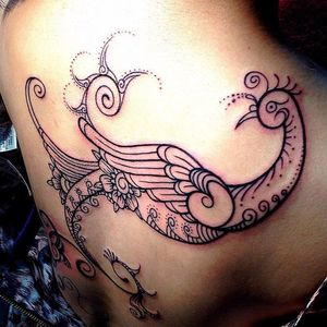 Decorative Bird Tattoo