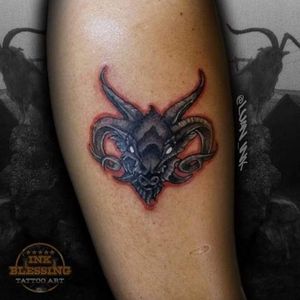 Goat #tattoo #tatuagem #goat #colors #blackink #blackandgrey #ink #inked #bode