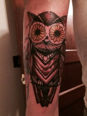 Owl piece I did as a cover up