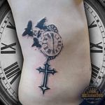 Clock BlackWork #clock #crow #time #tatuagem #tattoo #blackwork #dotwork