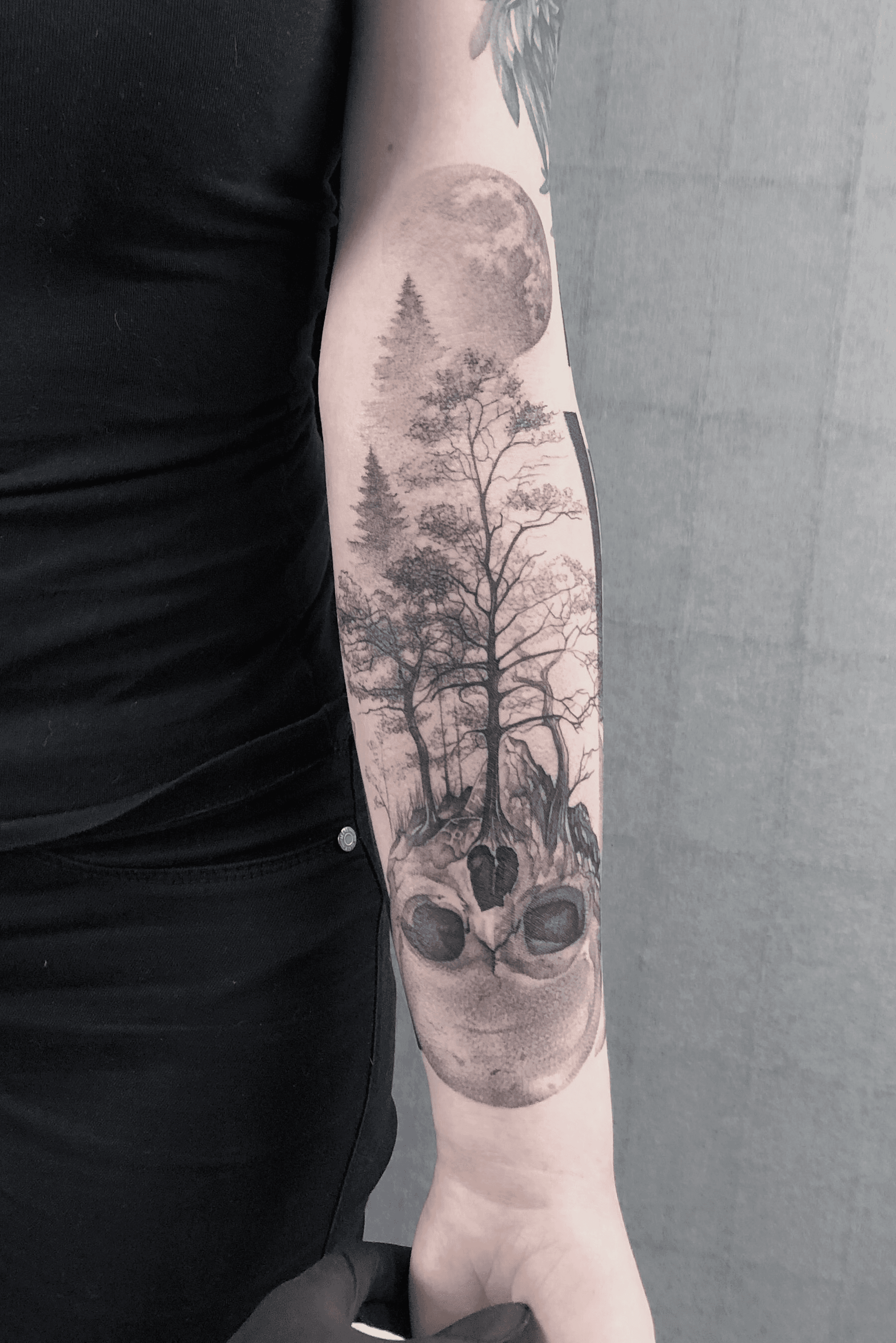 Skull tree tattoo   Sleeve tattoos Tree tattoo Tattoos