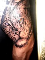 #leopardtattoo #liontattoo #halfleopard #HalfLion #jungle #animal #realism 