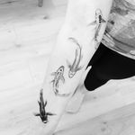 Fish tattoo by Max aka thommesenink #thommesenink #MaxThommesen #fishtattoo #fishtattoos #fish #seacreature #oceanlife #animal #ocean #water #pisces #nature #illustrative #fineline #linework