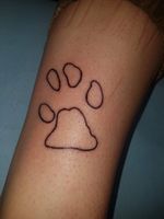 #paw #black #blackline #dog #cute #simple #tattoo #pg #toes #babygirl 