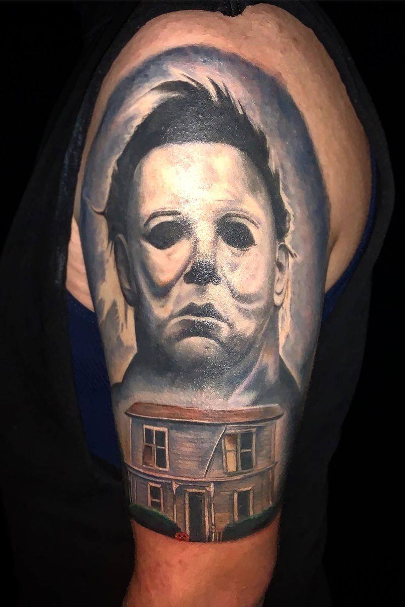 Tattoo uploaded by Julius Tattooer • #Michaelmyers piece done on the ...