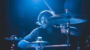 Joe Letz - Photo by Mandy Privenau #JoeLetz #AestheticPerfection #drummer #musician #TattoodoCrew #tattoocommunity