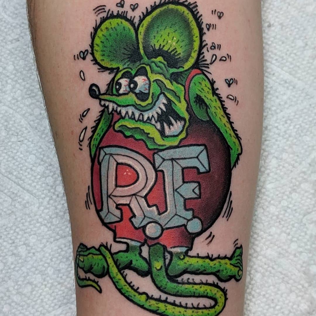 travis pamely rat fink tattoo