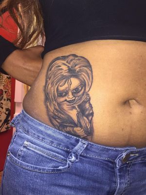 Currently working on tiffany #chucky bride #tattoodoer #tattoolovers #tattoo #tattoosbyH #tattooartist #baltimoreartist #baltimoreink #baltimoretattooartist #inkslinger #inked #hdc1tattooshop #getatme #tryntattootheworld #trending #trendsetter #blackowned @hdc1tattoos_an_designs
