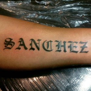 Letters tattoo name