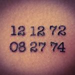 #clean #crisp #linework #black #numbers #dates #beautiful #sexy #tattooartist #tattoodo 