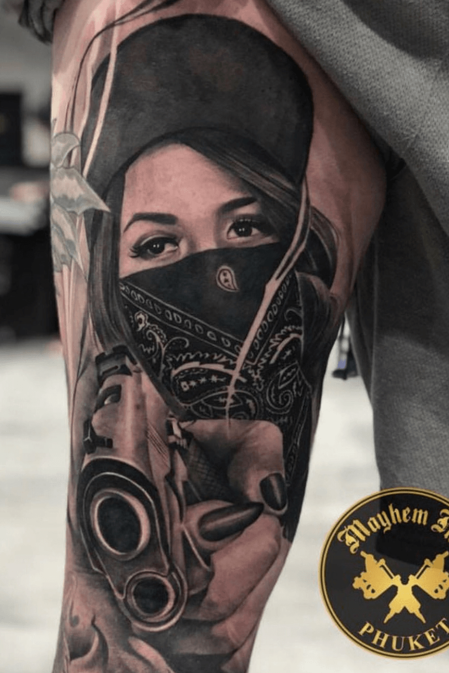 Best Chicano Lady Tattoo Idea