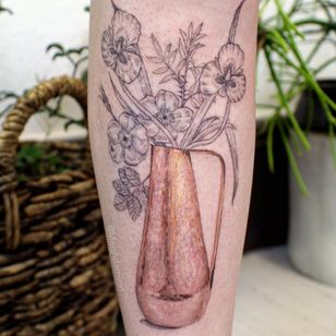 Nature Tattoo por Meg Adamson #MegAdamson #ReliquaryTattoo #tattooartist #nature #biological #botanical #biologicalillustration #botanicalillustration #illustrative #watercolor #fineart