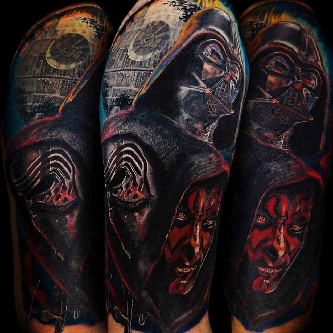 My First Tattoo Full Star Wars Sleeve by Alex Deschenes at Imperial Tattoo  Connexion in Montreal Canada Done in 4 sessions of 6 hours each  r tattoos