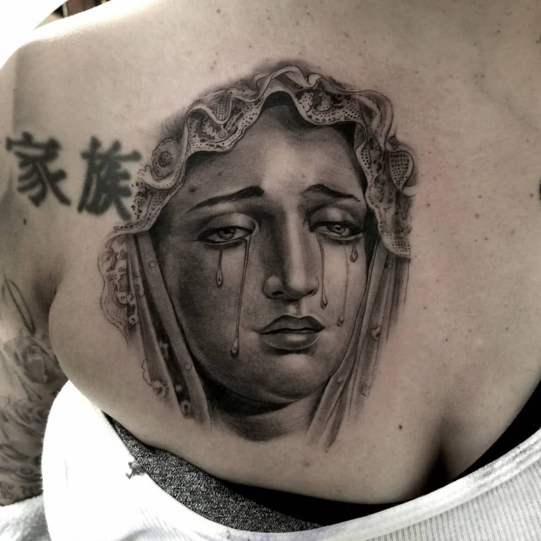 Virgin Mary tattoo by Zaya Hastra  Tattoogridnet
