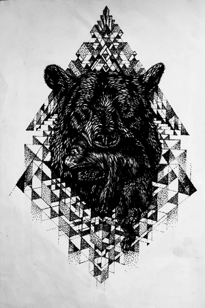 #wolf #blackandgrey #blackwork #DotArt #linework #geometric #animal #mother #ilustration #tattooart #artwork 