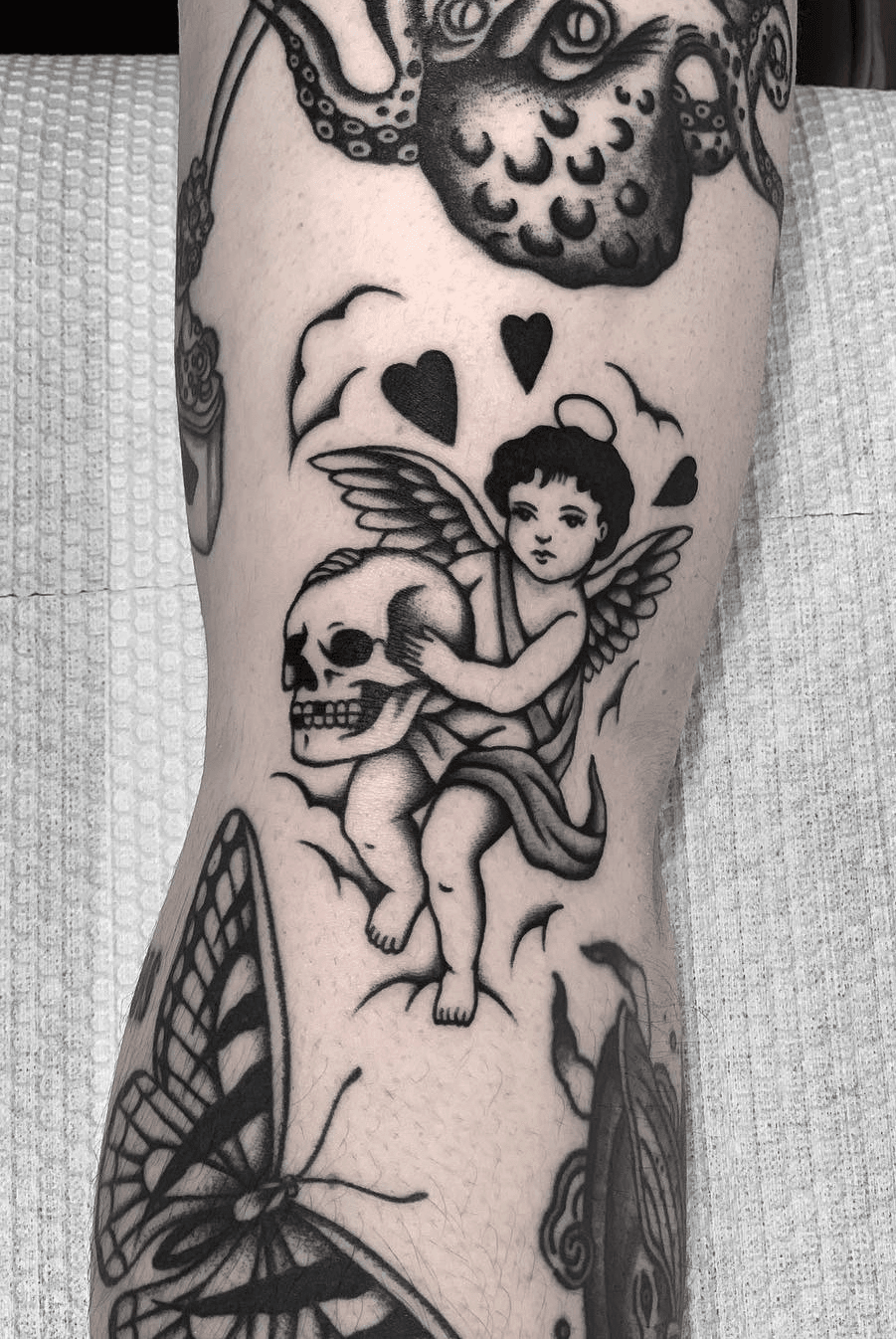 To fix Cupid  Cupid tattoo Cherub tattoo Cute tattoos