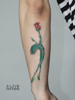 Tattoo by Alfio. Buenos Aires - Argentina / alfiotattoo@gmail.com / #music #disc #art #tattoodesign #alfiotattoo #larenga