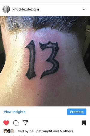 Neck tattoo 13! Ink by Knucklez at Diamond Dezigns Custom Ink! @Knucklezdezigns 