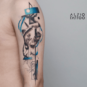 Design y tattoo by Alfio. Buenos Aires - Argentina / alfiotattoo@gmail.com / #Ambkor #discography #rap #wolf #art #tattoodesign #alfiotattoo #composition #tattoocolor #finelinetattoo #blackwolf #watercolortattoo #tattoo #tattooart #tattooartist