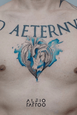 Design y tattoo by Alfio. Buenos Aires - Argentina / alfiotattoo@gmail.com / #heart  #hearttattoo #fineline #art #tattoodesign #alfiotattoo #composition #sketch #finelinetattoo #watercolor #watercolortattoo #tattoo #tattooart #tattooartist