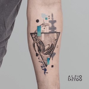 Design y tattoo by Alfio. Buenos Aires - Argentina / alfiotattoo@gmail.com / #music  #blackandgrey #geometrictattoos #realistic  #art #tattoodesign #alfiotattoo #composition #tattoocolor #finelinetattoo #tattoo #tattooart #tattooartist #dotwork