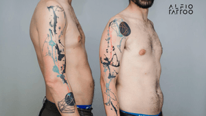 Tattoo by Alfio. Buenos Aires - Argentina / alfiotattoo@gmail.com / #astrología  #abstrac  #geometrictattoos   #geometricart   #art #tattoodesign #alfiotattoo #composition #tattoocolor #tattoo #tattooart #tattooartist