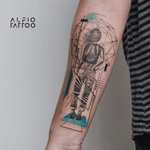 Design y tattoo by Alfio. Buenos Aires - Argentina / alfiotattoo@gmail.com / #women #girlpower #geometrictattoos #fineline #art #tattoodesign #alfiotattoo #composition #tattoocolor #finelinetattoo #tattoo #tattooart #tattooartist #blackandgrey