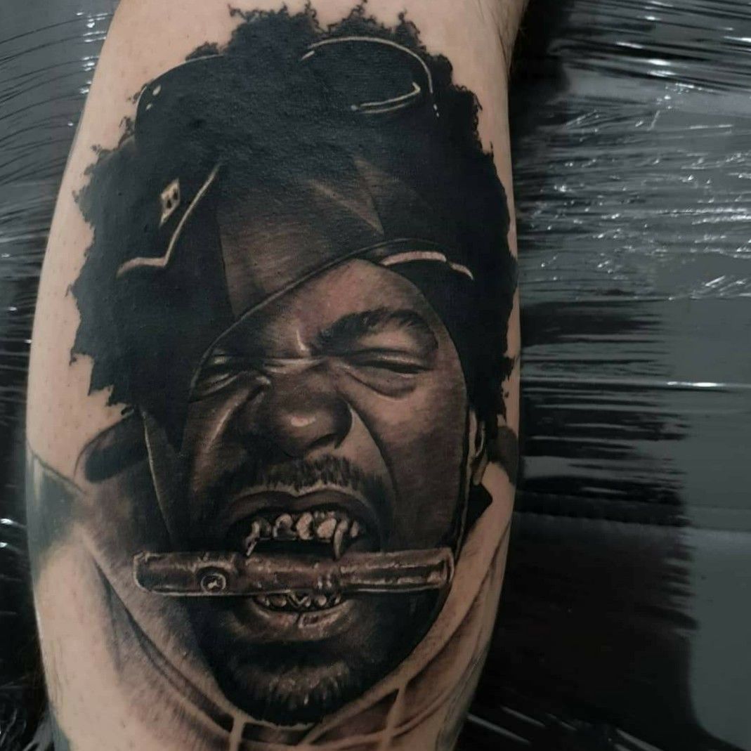 tattoo Method Man portrait realizado el domingo con Bala Machines y Nuclear  White  Inked magazine tattoos Hand tattoos for guys Revelation tattoo