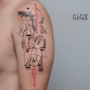 Design y tattoo by Alfio. Buenos Aires - Argentina / alfiotattoo@gmail.com / #mountains #lenga #fineline #art #tattoodesign #alfiotattoo #composition #finelinetattoo #geometrictattoos #tattoo #tattooart #tattooartist