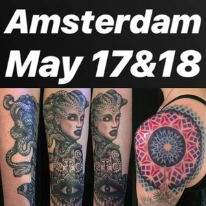 I will be guesting at Dermadonna Custom Tattoos in Amsterdam May 17&18th! #Amsterdam #amsterdamtattoo #geometric #geometry #dotwork #dotworkers #dotworktattoo #sacredgeometry #mandala #guestartist #maryjane #maryjanetattoo #dermadonna