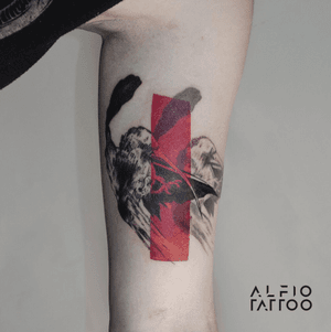 Tattoo by Alfio. Buenos Aires - Argentina / alfiotattoo@gmail.com / #music #disc #art #tattoodesign #alfiotattoo #composition