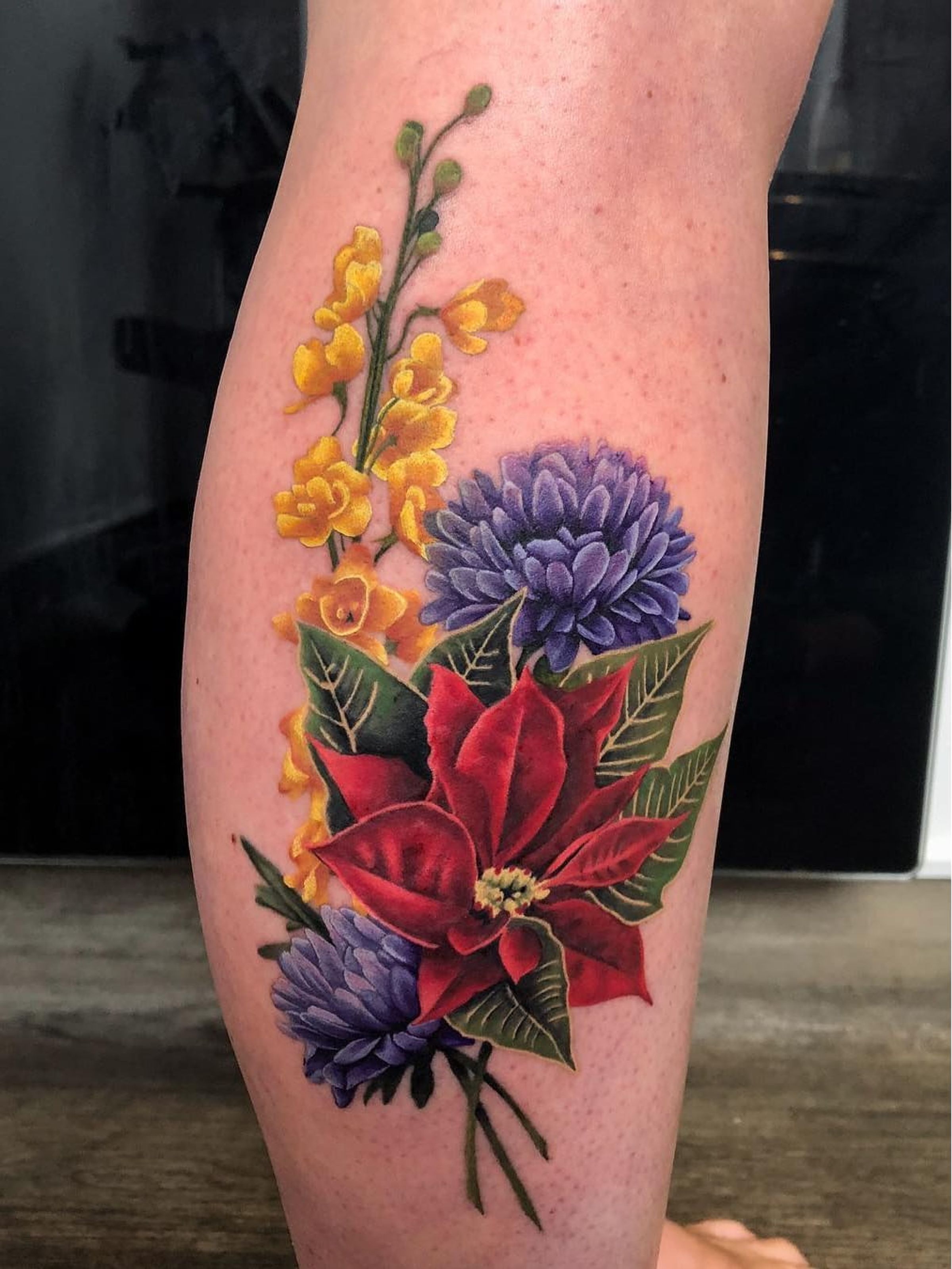 Birthday Month Flowers Tattoo