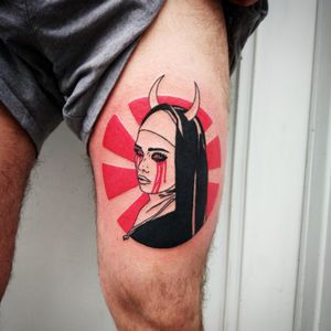 #tattoo #tattoos #tattoodo #demonic #demoness #horny #nun #naugtynun #satanic #marie13 #demontattoo #nuntattoo #hornedgirl