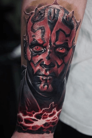 “At last, we will have revenge...” 🔥 Throwback to this amazing Darth Maul portrait tattooed by Edgar - @edgarivanov May the Fourth be with you! 👾⭐️