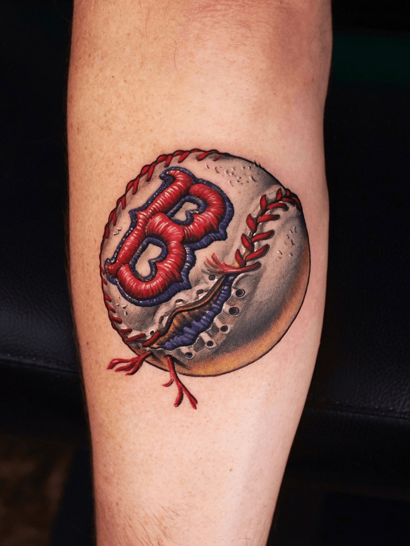 Tattoo uploaded by Camoz • Baseball on forearm. • Tattoodo