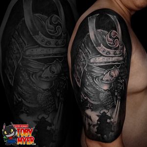 TOBY MYER TATTOO / ALL PAIN + NO REGRETS / facebook fanpage : @tobymyertattoo / website : www.tobymyer.com / email : info@tobymyer.com / call/ Whatsapp : +62 822-1777-5857 #samurai #ronin #oriental #blackgrey