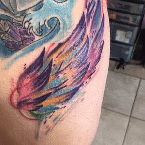 Watercolor wing of love 