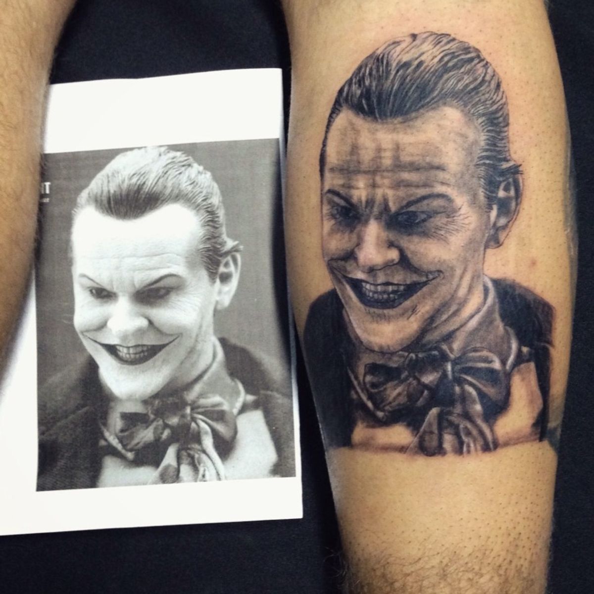 Tattoo uploaded by Matheus Almeida Tattoo • Coringa Jack Nicholson 