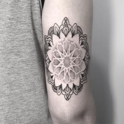 Symbol tattoo by Dulah #Dulah #symboltattoo #symboltattoos #symbol #symbols #tattooswithmeaning #meaningfultattoo #mandala #linework 