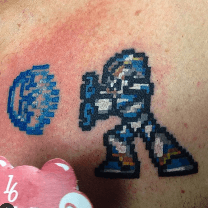 Mega Man tattoo by Brandon Bec  Post 28573