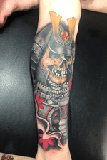 Freehand samurai warior tattoo
